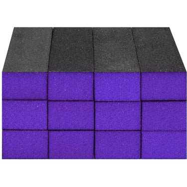 Sanitizable Sanding Blocks - Purple - Medium/Coarse Grit - 1-3/8"H x 1"W x 3-3/4"L / 12 Pack