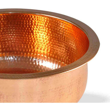SARITA Hammered Copper Pedicure Basin / This Pedi Bowl is 16" Wide X 7" Deep by TouchAmerica