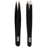 Satin Edge 2 Piece Mini Tweezer Set In Snap Pouch