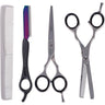 Satin Edge - 5-1/2" Stainless Steel Hair Styling Kit - Left Handed - Set of Essential, Professional Hair Cutting Tools for the Latest Cutting and Styling Techniques