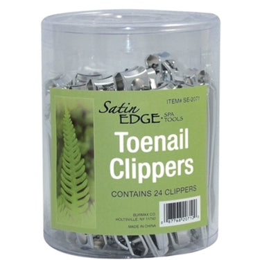 Satin Edge Curved Toenail Clippers In A Container