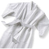 Satin Stripe Kimono Robe / White by Boca Terry