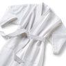 Satin Stripe Kimono Robe / White by Boca Terry