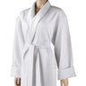 Satin Stripe Shawl Robe / White by Boca Terry