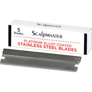 Scalpmaster - 2-in-1 Razor Comb - 8-7/8" Long with 5 Blades - Ideal for Trimming and Styling Hair