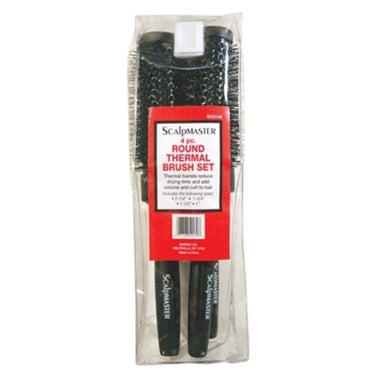 Scalpmaster 4 piece Round Thermal Brush Set