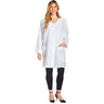 Scalpmaster Esthetician Button Jacket - White - Medium/Large