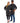 Scalpmaster Nylon Crinkle Uniform Top, Elastic Black