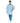 Scalpmaster Nylon Striped Barber Cloth 45" X 50", Snap Blue