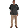 Scalpmaster Poly/Cotton Barber Jacket, Zipper Black