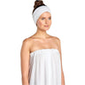 Scalpmaster Velcro Spa Headband, White