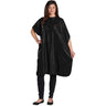 Scalpmaster Vinyl Shampoo Cape / 54" X 36", Padded Velcro Black