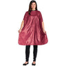 Scalpmaster Vinyl Shampoo Cape / 54" X 36", Tie String Burgundy