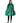 Scalpmaster Vinyl Shampoo Cape / 54" X 36", Tie String Hunter Green