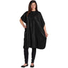 Scalpmaster Vinyl Shampoo Cape / 54" X 36", Velcro Black