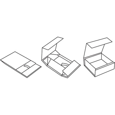 Scratch Resistant Matte Finish Magnetic Boxes - Matte White - 10"L x 10"W x 4-1/2"H / 1 Case (20 per Case)