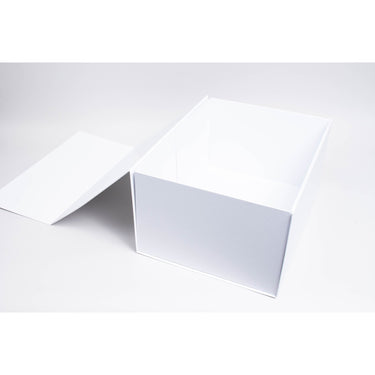 Scratch Resistant Matte Finish Magnetic Boxes - Matte White - 16"L x 12"W x 8"H / 1 Case (10 per Case)
