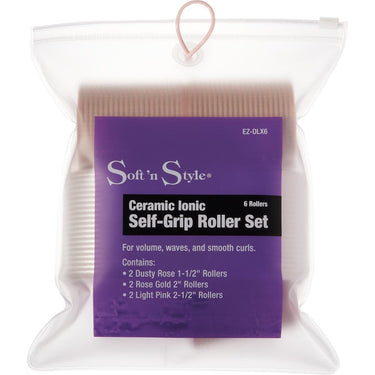 Self-Grip Roller Set - Ceramic & Ionic - 6 Pieces by Soft 'N Style