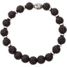 Serina & Company - Full Silver & Black Lava Bracelet | Aromatherapy Jewelry for Retail!