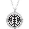 Serina & Company - Stainless Steel Orient Crystal Pendant | Aromatherapy Jewelry for Retail!