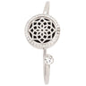 Serina & Company - Stainless Steel Twist Open Crystal Bracelet | Aromatherapy Jewelry for Retail!