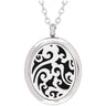 Serina & Company - Stainless Steel Whimsical Oval Pendant | Aromatherapy Jewelry for Retail!