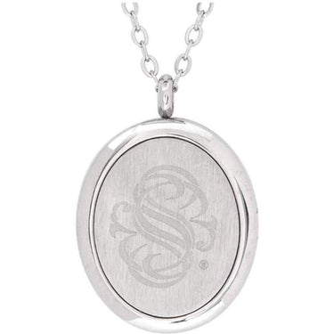 Serina & Company - Stainless Steel Whimsical Oval Pendant | Aromatherapy Jewelry for Retail!