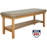 Seychelle Stationary Table / Flat Top / Storage Shelf by Oakworks