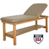 Seychelle Stationary Table / Wave Backrest / Storage Shelf by Oakworks