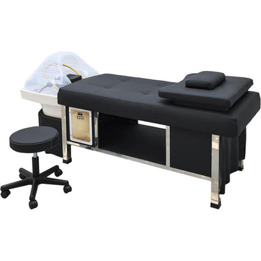 Shani Head Spa Treatment Bed with Steam Therapy / Black by Hans Equipment