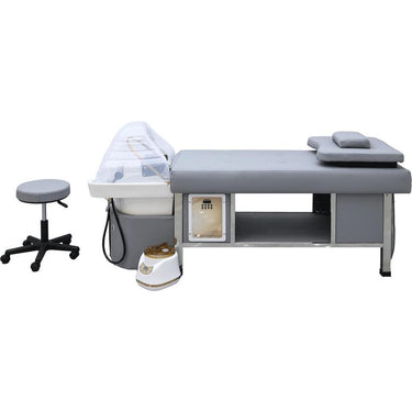 Shanti Head Spa Treatment Bed with Steam Therapy / Grey by Hans Equipment