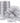 Sheer Organza Ribbon - Metallic Silver - 1-1/2"W x 100 yds / Case of 6 Rolls