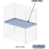 Shelf - for Bulk Storage Locker - 36-inch Wide - 60-inch Deep by Salsbury – Default Title by Salsbury