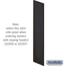 Side Panel - for 24 Inch Deep Designer Wood Locker - with Sloping Hood by Salsbury – Black by Salsbury