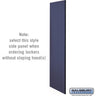 Side Panel - for 24 Inch Deep Designer Wood Locker - without Sloping Hood by Salsbury – Blue by Salsbury