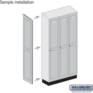 Side Panel - for 24 Inch Deep Solid Oak Executive Wood Locker by Salsbury – Dark by Salsbury (view 2)