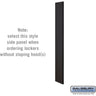 Side Panel - for 5 Feet High - 15 Inch Deep Designer Wood Locker - without Sloping Hood by Salsbury – Black by Salsbury