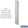 Side Panel - for 5 Feet High - 18 Inch Deep Designer Wood Locker - with Sloping Hood by Salsbury – Gray by Salsbury