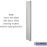 Side Panel - for 5 Feet High - 18 Inch Deep Designer Wood Locker - without Sloping Hood by Salsbury – Gray by Salsbury