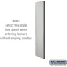 Side Panel - for 5 Feet High - 21 Inch Deep Designer Wood Locker - without Sloping Hood by Salsbury – Gray by Salsbury