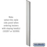 Side Panel - for 6 Feet High - 15 Inch Deep Designer Wood Locker - with Sloping Hood by Salsbury – Gray by Salsbury