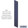 Side Panel - for 6 Feet High - 21 Inch Deep Designer Wood Locker - with Sloping Hood by Salsbury – Blue by Salsbury