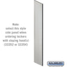 Side Panel - for 6 Feet High - 21 Inch Deep Designer Wood Locker - with Sloping Hood by Salsbury – Gray by Salsbury