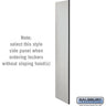 Side Panel - for 6 Feet High - 21 Inch Deep Designer Wood Locker - without Sloping Hood by Salsbury – Gray by Salsbury