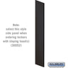 Side Panel - for Open Access Designer Locker and Designer Gear Locker - 24-inch Deep - with Sloping Hood by Salsbury – Black by Salsbury