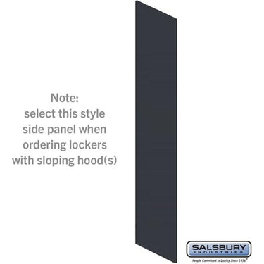 Side Panel - for Premier Open Access & Gear Locker - 24-inch Deep - with Sloping Hood bySalsbury – Carbon Mesh by Salsbury