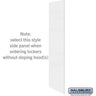 Side Panel - for Premier Open Access & Gear Locker - 24-inch Deep - without Sloping Hood bySalsbury – Arctic White by Salsbury