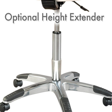 Silhouet-Tone Deluxe Round Air-Lift Stool / 18" to 23" Height