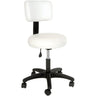 Silhouet-Tone Round Air-Lift Stool With Backrest / 17" to 22" Height