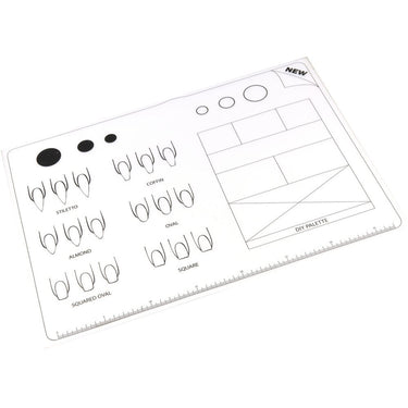 Silicone Acrylic Nail Practice Mat - Reusable &amp; Washable - Each